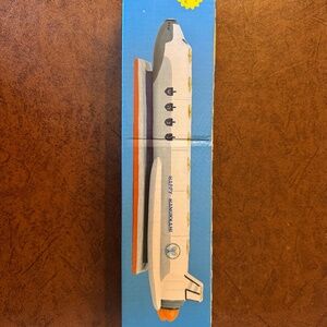Zion Judaica hand painted space shuttle menorah